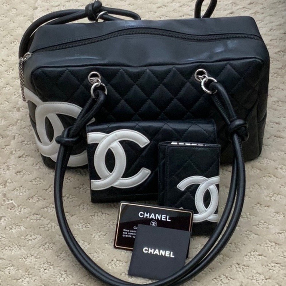 Chanel Cambon Quilted bag, wallet and key pouch